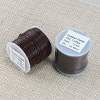 1mm round Indian leather - brown - 25m SPOOL