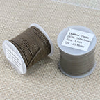 1mm round Indian leather - CEDAR BROWN - 25m SPOOL