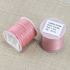 1mm round Indian leather - pink metallic - 25m SPOOL