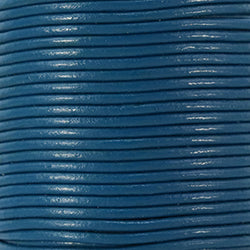 1.5mm round Indian leather - dark blue - 25m SPOOL