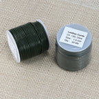 1.5mm round Indian leather - olive - 25m SPOOL