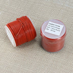 1.5mm round Indian leather - burnt orange - 25m SPOOL