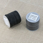 1.5mm round Indian leather - ANTIQUE black - 25m SPOOL