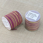 1.5mm round Indian leather - PINK & NATURAL - 25m SPOOL
