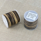 1.5mm round Indian leather - BROWN & NATURAL - 25m SPOOL