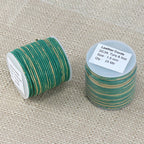 1.5mm round Indian leather - TURQUOISE & NATURAL - 25m SPOOL
