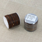1.5mm round Indian leather - natural dark brown - 25m SPOOL