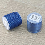 1.5mm round Indian leather - sapphire metallic - 25m SPOOL