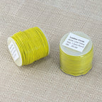 1.5mm round Indian leather - lime yellow - 25m SPOOL