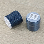 1.5mm round Indian leather - blue METALLIC - 25m SPOOL