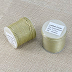 1.5mm round Indian leather - vintage pearl METALLIC - 25m SPOOL