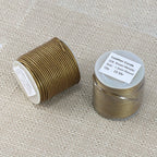 1.5mm round Indian leather - brown METALLIC - 25m SPOOL