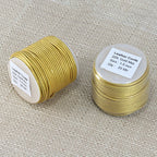 1.5mm round Indian leather - gold METALLIC - 25m SPOOL