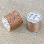 1.5mm round Indian leather - light rust METALLIC - 25m SPOOL
