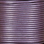 1.5mm round Indian leather - purple METALLIC - 25m SPOOL