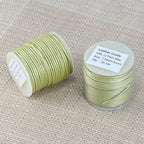 1.5mm round Indian leather - lt fern green METALLIC - 25m SPOOL
