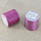 1.5mm round Indian leather - fuchsia METALLIC - 25m SPOOL