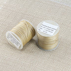 1mm round Indian leather - cream METALLIC - 25m SPOOL