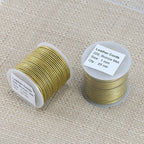 1mm round Indian leather - bronze METALLIC - 25m SPOOL