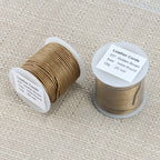 1mm round Indian leather - golden brown METALLIC - 25m SPOOL