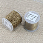 1mm round Indian leather - brown METALLIC - 25m SPOOL