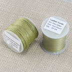 1mm round Indian leather - fern green METALLIC - 25m SPOOL