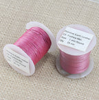 1mm round Indian leather - fuchsia METALLIC - 25m SPOOL