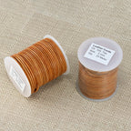 2mm round Indian leather - tan - 25m SPOOL