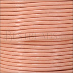 2mm round Indian leather - peach - 25m SPOOL