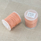2mm round Indian leather - peach - 25m SPOOL