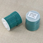 2mm round Indian leather - turquoise - 25m SPOOL