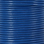 2mm round Indian leather - dark blue - 25m SPOOL