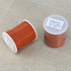 2mm round Indian leather - orange - 25m SPOOL