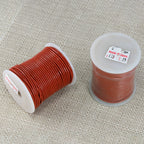 2mm round Indian leather - burnt orange - 25m SPOOL
