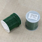 2mm round Indian leather - kelly green - 25m SPOOL