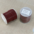 2mm round Indian leather - rust - 25m SPOOL