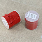 2mm round Indian leather - crimson - 25m SPOOL