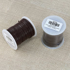 2mm round Indian leather - brown - 25m SPOOL