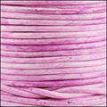 3mm round Indian leather - weathered ROSE - 25m SPOOL