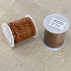 2mm round Indian leather - natural lt brown - 25m SPOOL