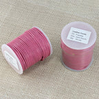 2mm round Indian leather - fuchsia - 25m SPOOL