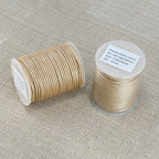 2mm round Indian leather - lt salmon METALLIC - 25m SPOOL