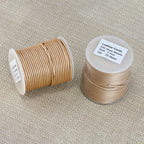 2mm round Indian leather - musk METALLIC - 25m SPOOL