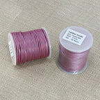 2mm round Indian leather - purple METALLIC - 25m SPOOL