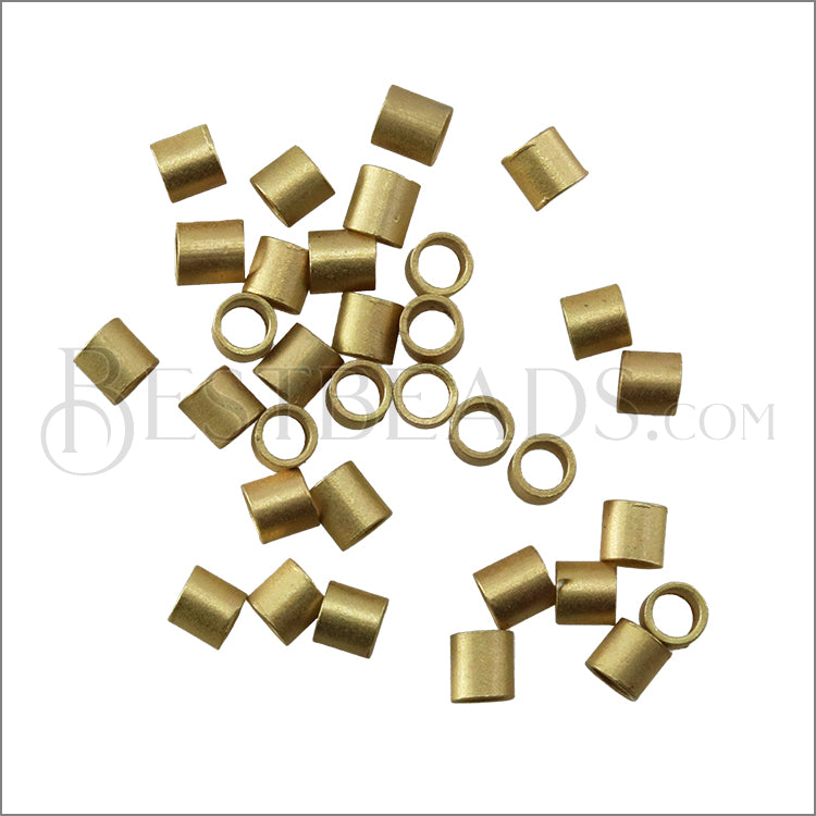 Crimp Tubes MATTE GOLD - 2 grams