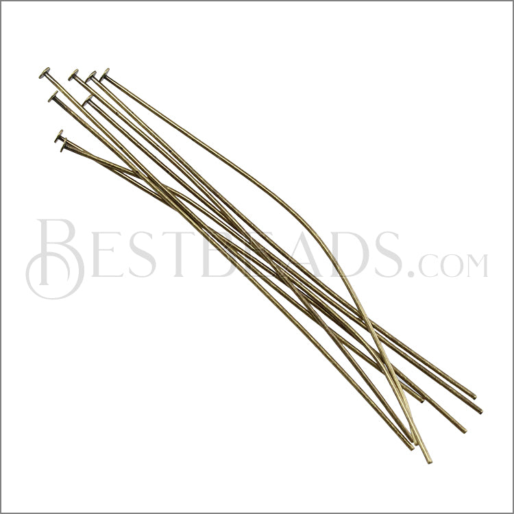 Head Pin 3 inch 20 gauge ANT.BRASS - ounce