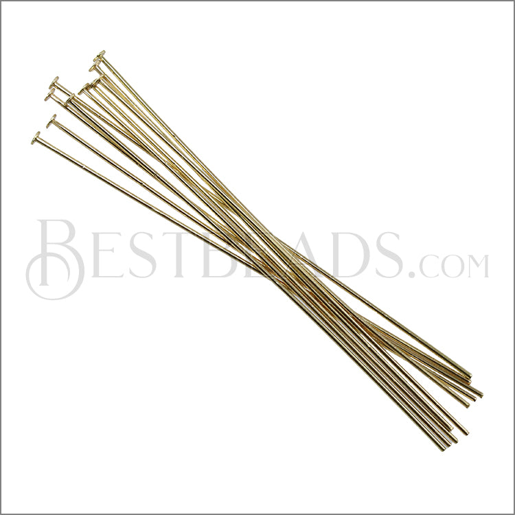 Head Pin 3 inch 20 gauge GOLD - ounce