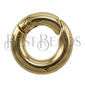 15mm Hinge Ring Clasp GOLD - 10 clasps