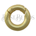 15mm Hinge Ring Clasp MATTE GOLD - 10 clasps