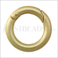 20mm Hinge Ring Clasp MATTE GOLD - 10 clasp